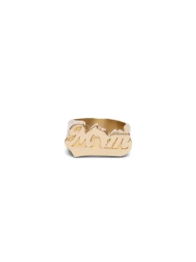 Anillo «Mom» de oro