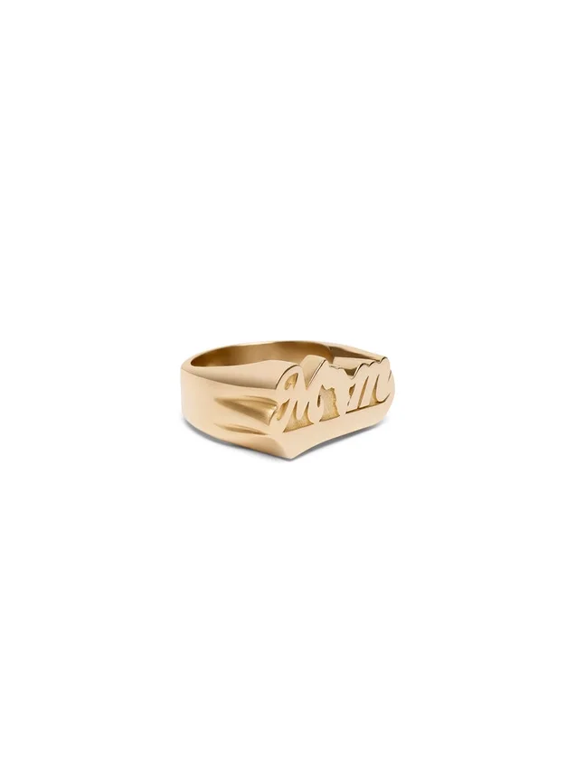 Anillo «Mom» de oro