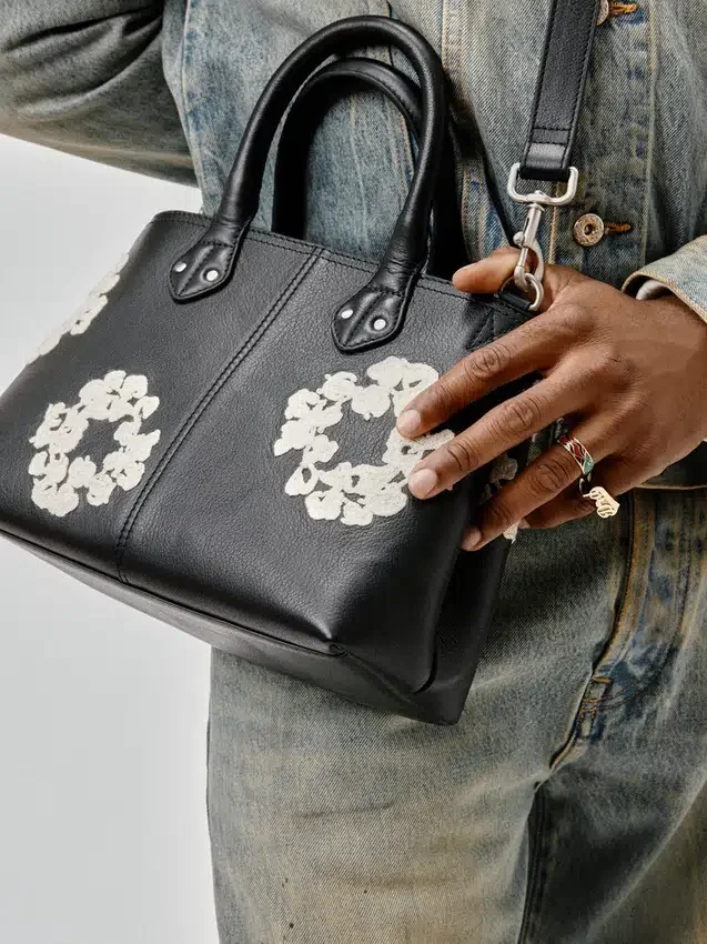 Bolso de cuero «Cotton Wreath», pequeño