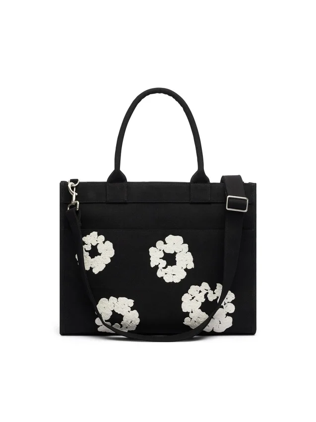 Bolso de lona «Cotton Wreath» grande