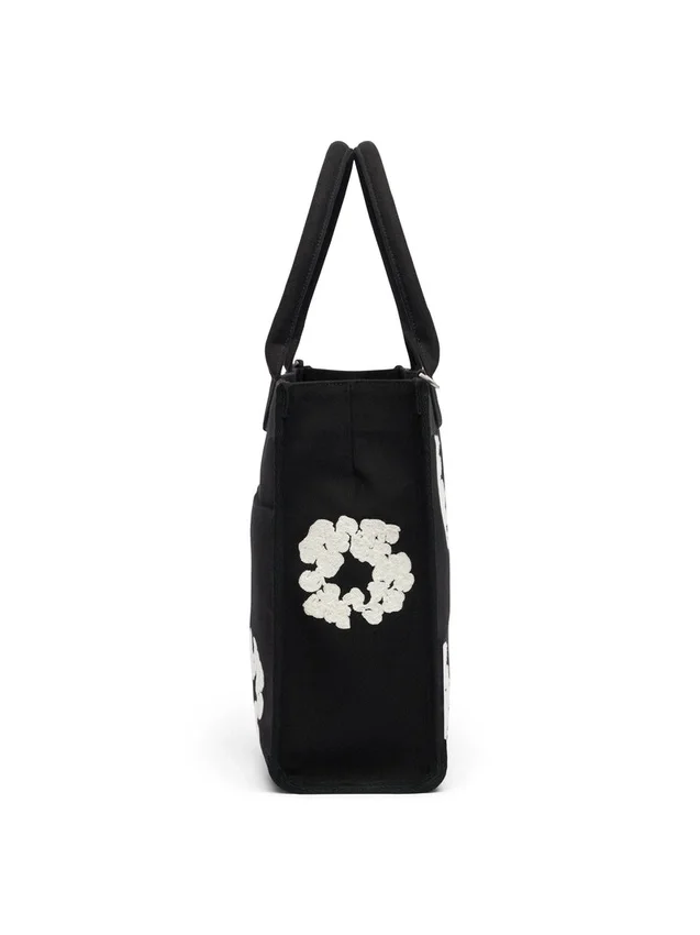 Bolso de lona «Cotton Wreath» grande