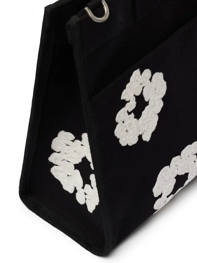 Bolso de lona «Cotton Wreath» grande