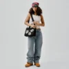 Bolso de lona «Cotton Wreath» pequeño