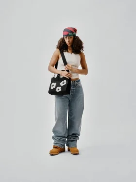 Bolso de lona «Cotton Wreath» pequeño