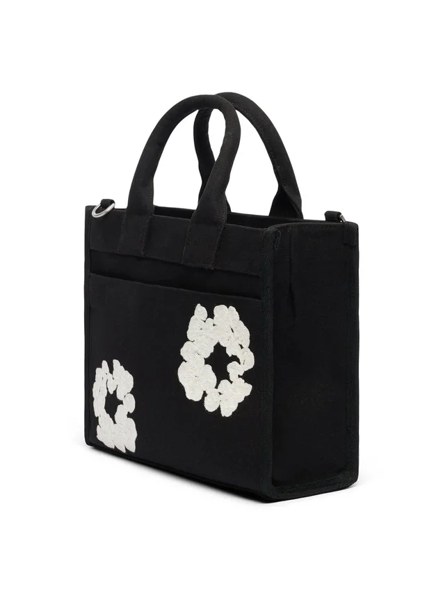 Bolso de lona «Cotton Wreath» pequeño