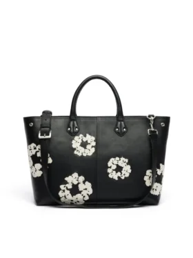 Bolso de piel «Cotton Wreath» grande