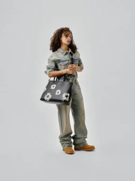 Bolso de piel «Cotton Wreath» grande