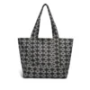 Bolsos tote de Denim con diseño de guirnaldas en jacquard, lavado oscuro