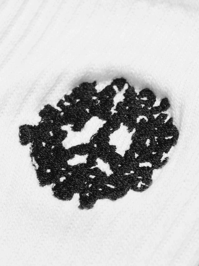 Calcetines «Cotton Peace Wreath» (3 unidades), blancos