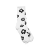Calcetines de algodón con motivos de Coronas, blancos