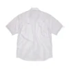 Camisa de manga corta con botones DT Panther, color blanco