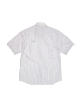 Camisa de manga corta con botones DT Panther, color blanco