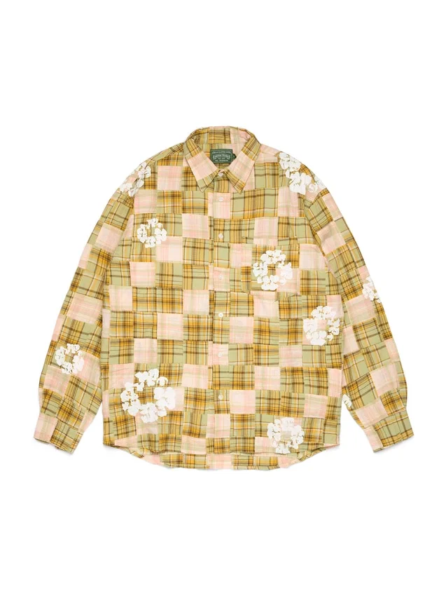 Camisa de manga larga con botones «Cotton Wreath» de Madras