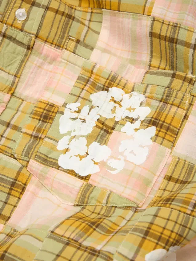 Camisa de manga larga con botones «Cotton Wreath» de Madras