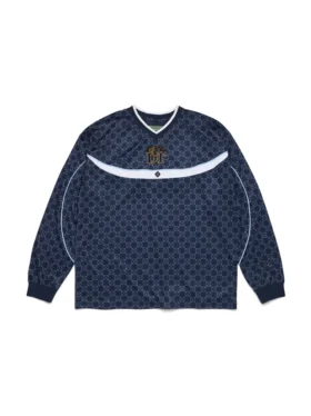 Camisa de tiro azul marino