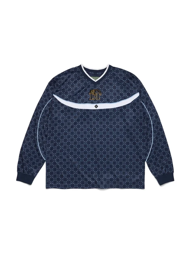 Camisa de tiro azul marino