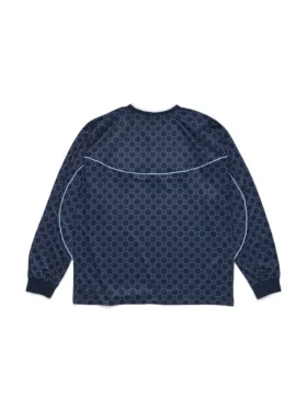 Camisa de tiro azul marino