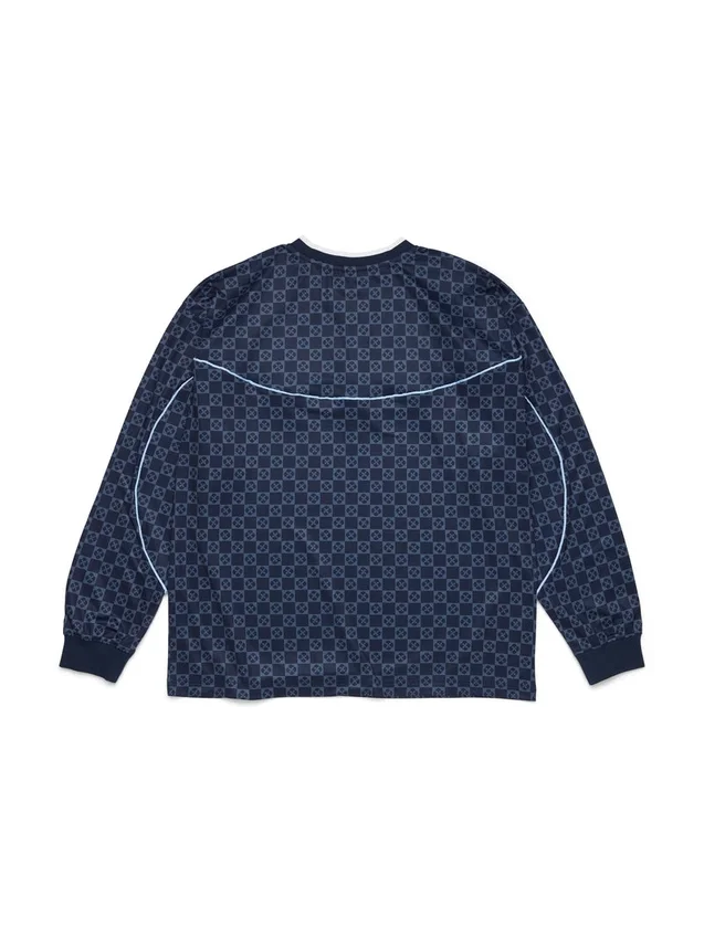 Camisa de tiro azul marino