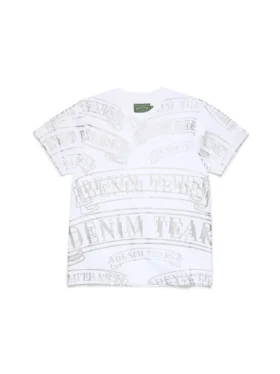 Camiseta ADG con estampado de pancarta, blanca