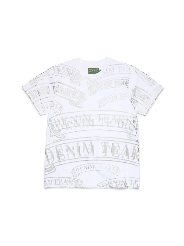 Camiseta ADG con estampado de pancarta, blanca