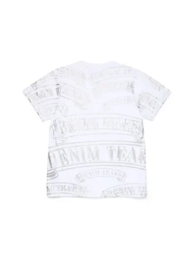 Camiseta ADG con estampado de pancarta, blanca