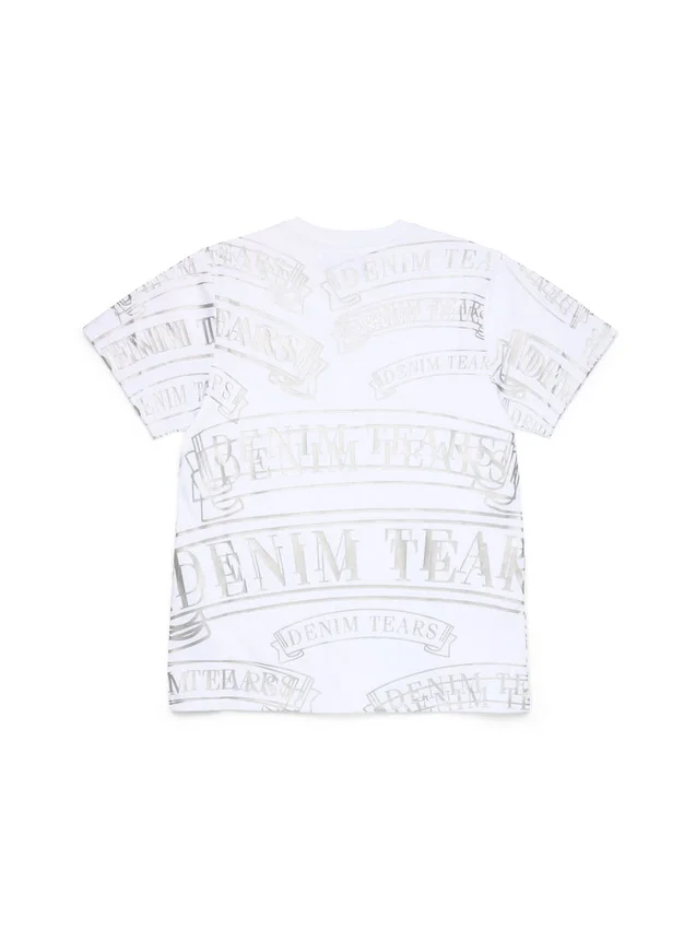 Camiseta ADG con estampado de pancarta, blanca