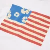 Camiseta con bandera y coronas, color blanco