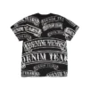 Camiseta con estampado de pancarta de ADG, negra