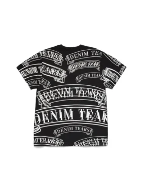 Camiseta con estampado de pancarta de ADG, negra