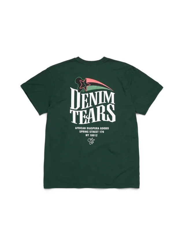 Camiseta con estrella panafricana verde