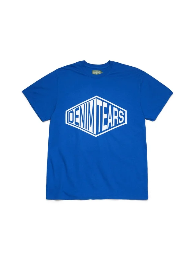 Camiseta con logotipo en 3D azul