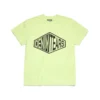 Camiseta con logotipo en relieve 3D, color lima