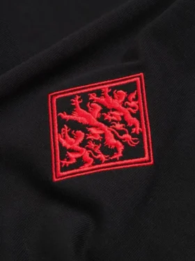 Camiseta de fútbol DT con mangas raglán, negra