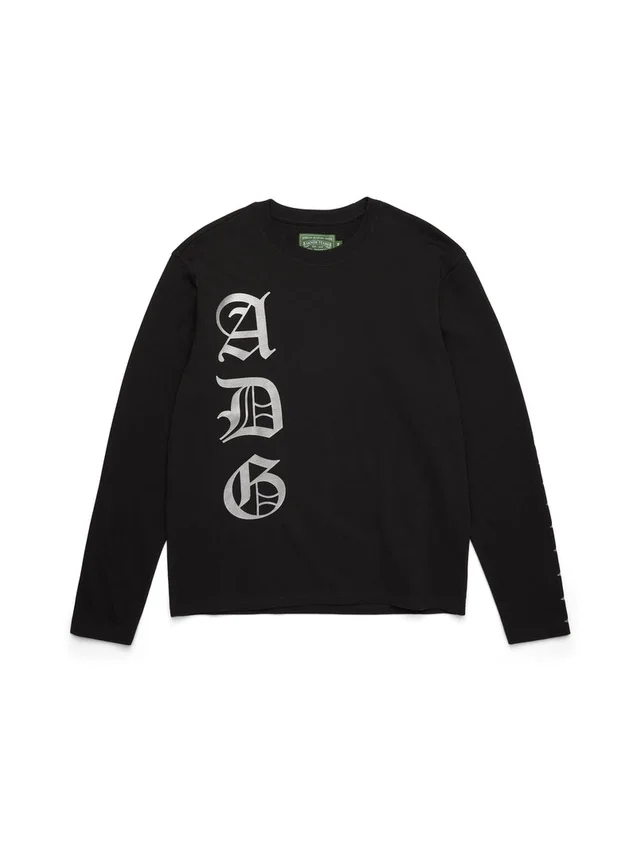 Camiseta de manga larga ADG Scripture negra