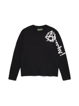 Camiseta de manga larga «Anarchy Wreath», negra