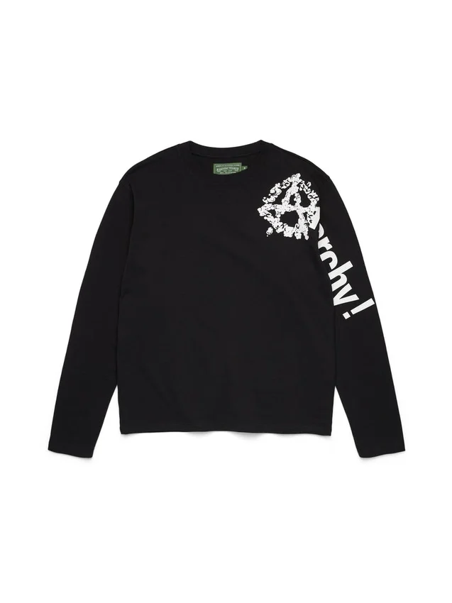 Camiseta de manga larga «Anarchy Wreath», negra