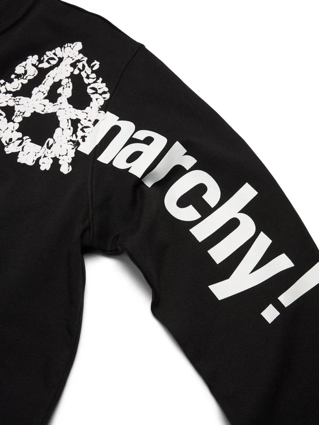 Camiseta de manga larga «Anarchy Wreath», negra
