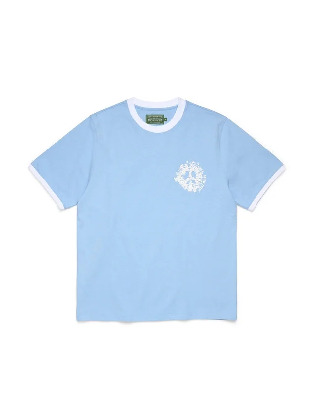 Camiseta Denim U Ringer azul claro