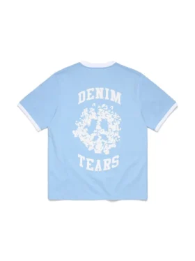 Camiseta Denim U Ringer azul claro