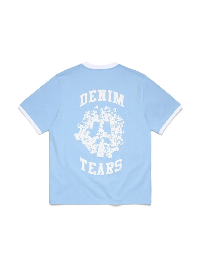 Camiseta Denim U Ringer azul claro