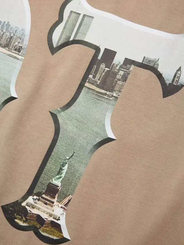 Camiseta DT City, color tostado