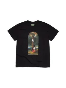 Camiseta «Santa María Magdalena al pie de la cruz», negra