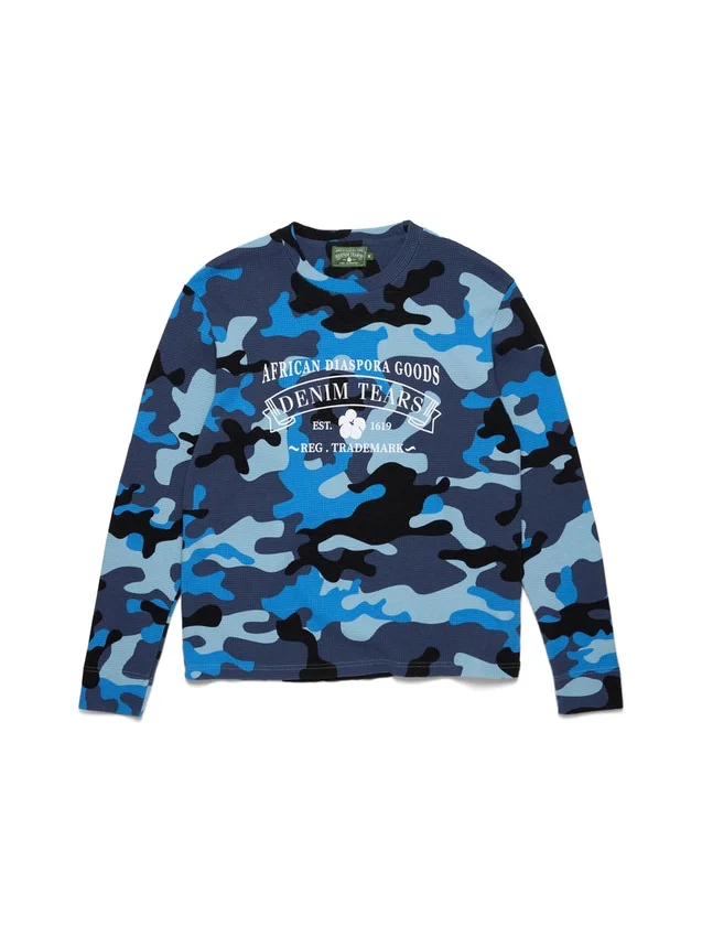 Camiseta térmica ADG azul camuflaje