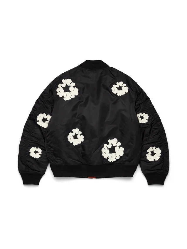 Chaqueta bomber MA-1 de Cotton Wreath, negra