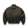 Chaqueta de cuero con tachuelas «Libertas»