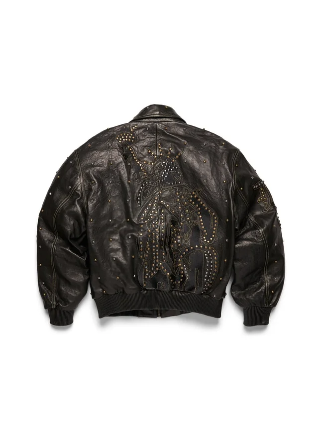 Chaqueta de cuero con tachuelas «Libertas»
