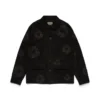 Chaqueta de soldador de ante Cotton Wreath, negra