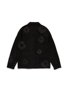 Chaqueta de soldador de ante Cotton Wreath, negra