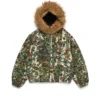 Chaqueta de trabajo con capucha «Birch Camo», verde camuflaje