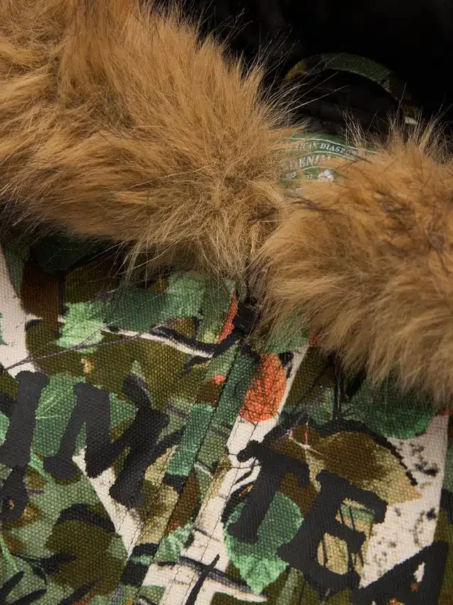 Chaqueta de trabajo con capucha «Birch Camo», verde camuflaje